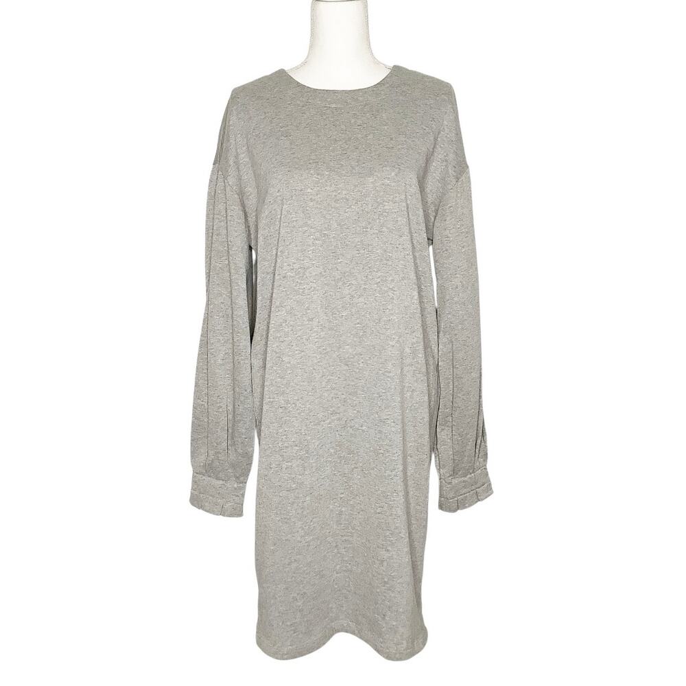 ASOS Gray Long Sleeve Sweatshirt Dress 8 Tall NWT